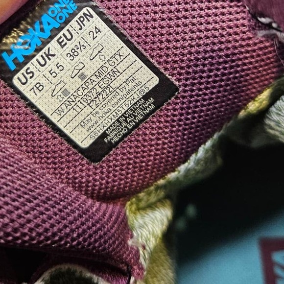 NEW Hoka 7/7.5 Anacapa Mid GTX Elderberry Hiking Boots Purple Gorpcore Outdoor - Picture 2 of 5